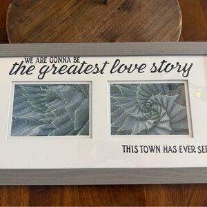 White and Gray Love Story Wall Art